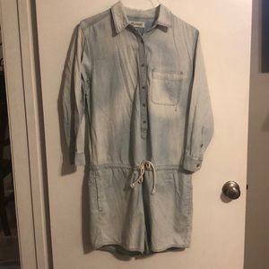 NWOT Madewell Denim Romper